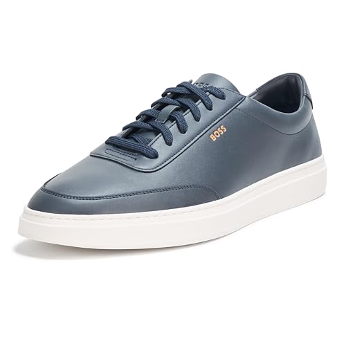 Image of BOSS Men's Kieran Smooth Leather Tennis Sneaker