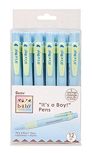 Favor - It's a Boy! Pen with Baby Sayings - Blue - 12 Pieces, Model:1405-055