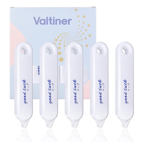 Valtiner 5-Piece Correction Tapes, Aesthetic White Pull Out Tape, Quick