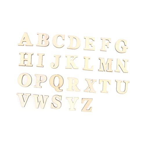 HAPINARY 26pc Wooden Letter Props A-z for Photography Wall Decor Double-Sided Adhesive Letters