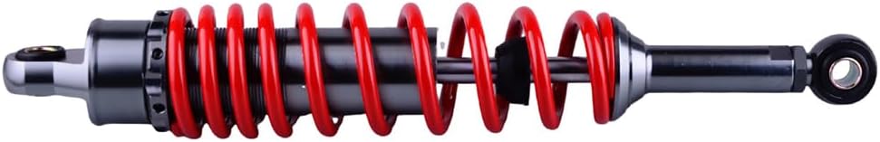 Motorcycle 380MM 14.96inch Air Shock Absorbers Adjustable Rear Suspension Universal Fit For Kawasaki Honda Suzuki Yamaha Go Kart Quad Dirt Sport Bikes Red 1 Pair