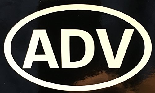 CMI450 2-Pack ADV White Decal for Motorcycle 3.75" x 2.25