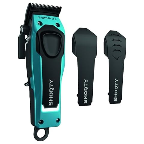 GAMMA+ Shorty Professional Cordless Hair Clipper for Men, Brushless Motor, Adjustable Zero Gap, 120-Min Run Time, USB-C, Ergonomic, Low Noise Cover
