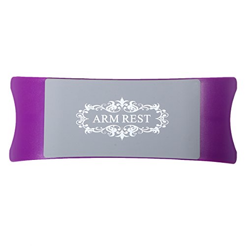 Doitool Nail Art Silicone Hand Cushion Pillow, Nail Art Table Mat Desk Pad Silicone Nail Arm Rest, Washable Foldable Manicure Set Tools (Purple) #TOP6