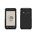 Spots8 for Samsung Galaxy Rugby Pro i547 Slim Light Hybrid Snap On Non-Slip Matte Hard Case Hard Case Rubberized Rubber Coating Protective Case - Black
