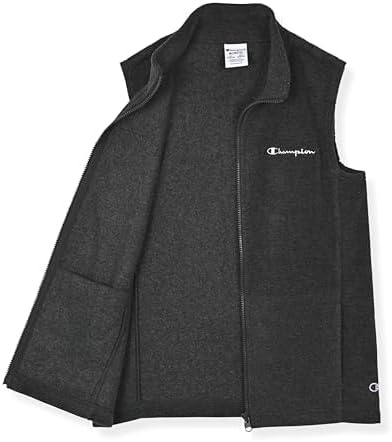 Champion Boys' Polar Fleece Vest Lightweight Sleeveless Zip Front Jacket With Pockets
