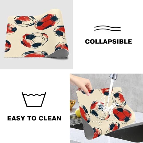 Set de table football résistant chaleur et lavable pour cuisine lot de 6