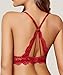Avidlove Lace Bralettes for Women Wireless Unpadded Bras Racerback Camisole Tops Basic Cami Sexy Lingerie Wine Red Large