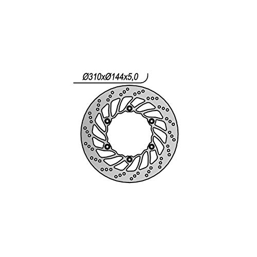 NG Disco de freno Ø310mm Espesor: 5mm 1163 Compatible con TRIUMPH MOTORCYCLES AMERICA BONNEVILLE SCRAMBLER TIGER SPEEDMASTER