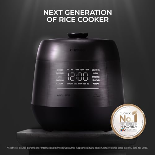 CUCKOO Twin Pressure Rice Cooker 6-Cup Uncooked / 12-Cup Cooked with Induction Heating Technology, Silent Pressure System, Open Cooking Mode, Dynamic Display, Eco Inner Pot, Gray (CRP-PHTR0609FS) by CUCKOO - Image 2