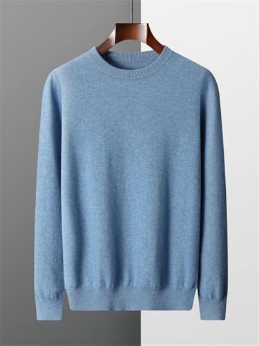 Men's Pullover Sweater Basic O-Neck Long Sleeve Slim Fit Casual Soft Knit Sweaters2