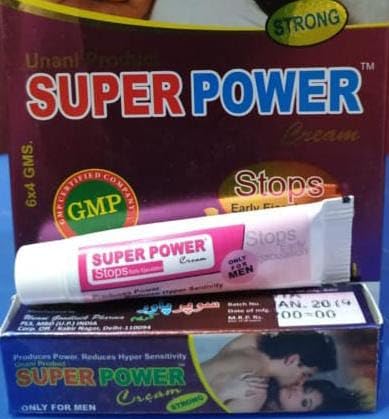 SHIARYA Super Power Cream For Men Long Delay Timing Cream, 5 Gm
