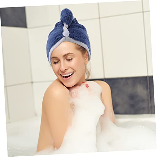 Balacoo 3 Pçs Toalha De Cabelo Seco Touca De Banho De Microfibra Toalha Para Cabelo Toalha De Secage