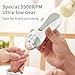 Baby Nail File Electric Baby Nail Care Set with LED Light, Baby Nail Clipper Electric for Newborn/Infants/Adults Toenails and Fingernails, 7 Grinding Head Replacement Pads, Grey