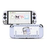 Kuitmor Switch 2 Switchカバー switch2対応 スイッチ2025 スイッチ PC製 joy con 保護カバー 分体式 全面保護 薄型 傷防止 汚れ防止 対応耐衝撃 取り外し簡単 可愛い プレゼント 楽しい仲間たち (パープル)