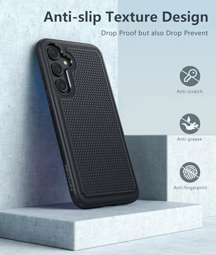 Image of FNTCASE for Samsung Galaxy A35-5G Case: A55-5G Dual Layer Protective Heavy Duty Cell Phone Cover Shockproof Rugged with Non Slip Textured Back - Military Protection Bumper Tough - 2024, 6.6 inch