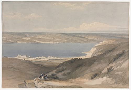 Toile Mer de Galilée par David Roberts - Tableau salon 60x90cm