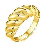 Ausgezeichnete Geschenkwahl: Die Statment-Ringe sind das perfekte Accessoire, sodass Sie sich von der Masse abheben. Sie können diesen Gold-Siegelring als Geschenk für sich selbst, Freunde, Familie zu Weihnachten, Neujahr, Valentinstag, Geburtstag senden