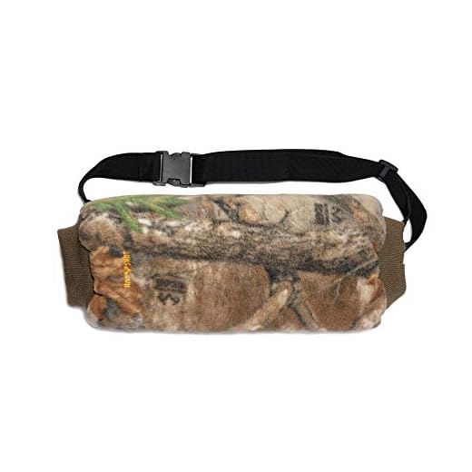HOT SHOT Men’s Camo Razorback Reversible Fleece Hand Muff – Realtree Edge/Blaze Orange Outdoor Hunting