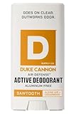 Duke Cannon Aluminum-Free Deodorant for Men - Air Defense, 3 oz – Long-Lasting, Clear Glide, Skin-Soothing Formula, Alpine + Cedarwood (Sawtooth)