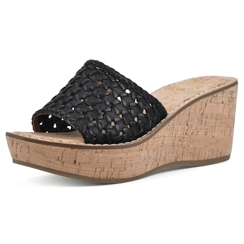 WHITE MOUNTAIN Women's Charges Woven Wedge Sandal