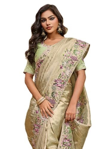 Sari en soie Banarasi brodé VAIRAGEE 6438 tenue de mariage indien et grand événement pour femme