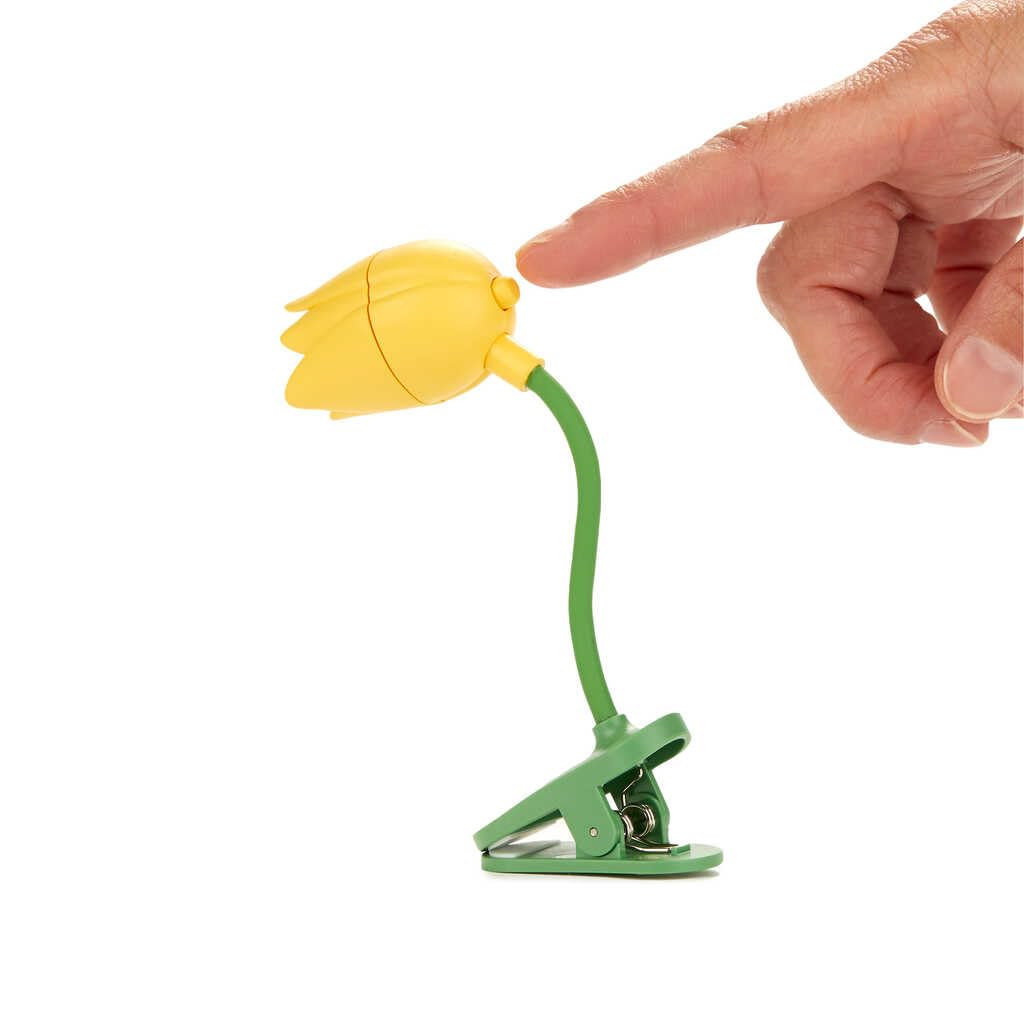 Balvi Lampada Lettura Tulip Giallo con Clip