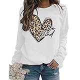 Photo Gallery san valentino felpe per le donne leopard love heart be kind estetica harajuku felpa top, bianco, large Photo Gallery san valentino felpe per le donne leopard love heart be kind estetica harajuku felpa top, bianco, large