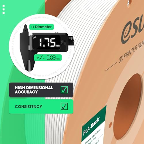 Image of eSUN PLA Basic Filament 1.75mm, 1KG Spool (2.2 LBS) High Speed Printing 3D Printer PLA Filament,Designed for Fast Printing, Pink
