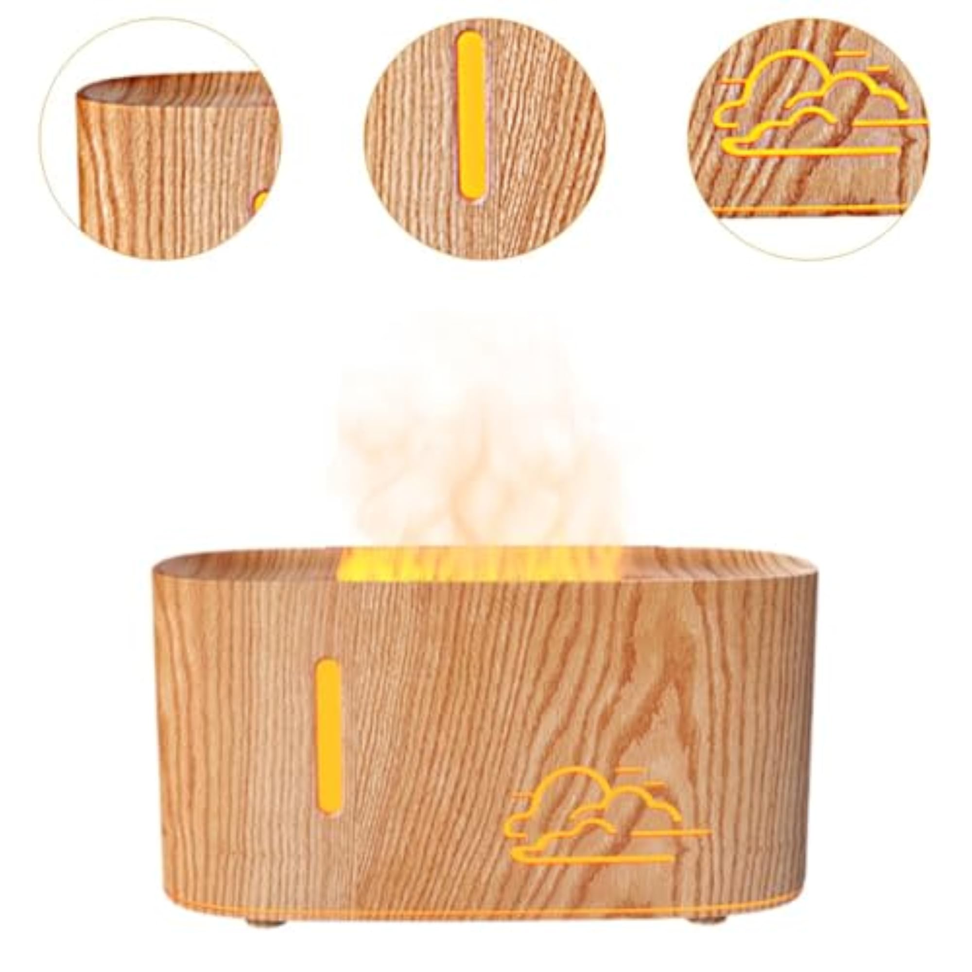 Flame Air Humidifier 2 Mode Mute Diffuser