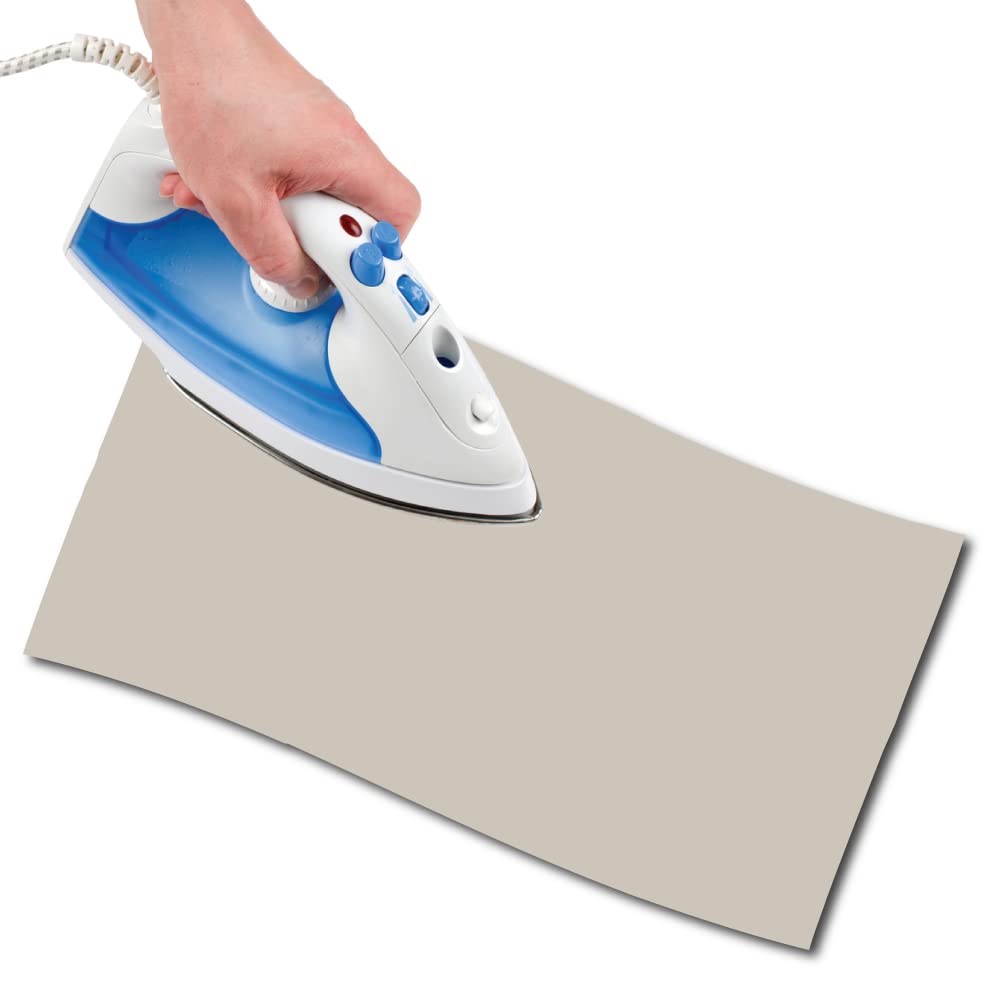 USIT, 1pc Thermoadhesive Cotton Repair Patch, 18"x4.5", Lightweight and Resistant, Sand โ image 1