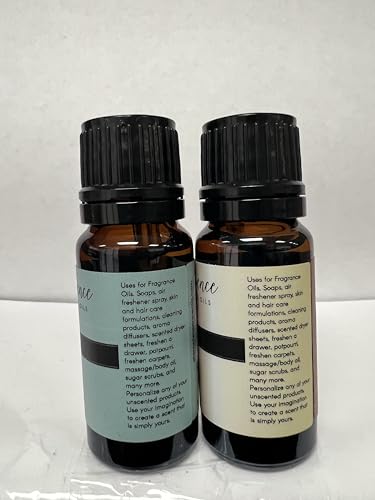 Image of Eternal Essence Oils 2 Pack 10ml Premium Fragrance Oil - White Musk & White Sand - for Candle, Soap Making, Aromatherapy, Diffusers, Home Care, & Humidifiers