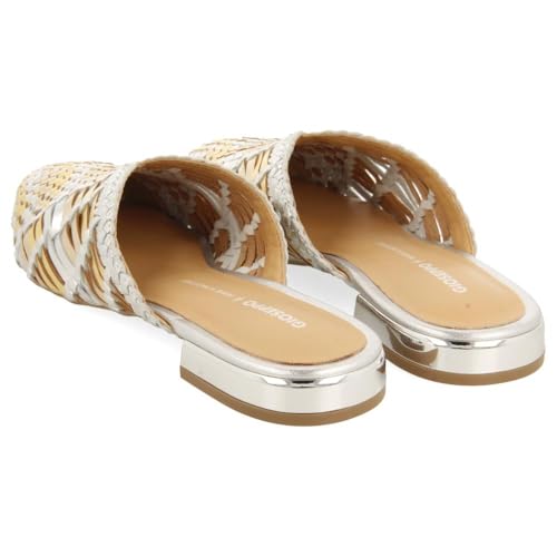 Mules cuir tressé Gioseppo Lagrange : chaussures d'été confortables - 4