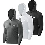 MEETYOO Men’s Running Tops, Sport Shirt Long Sleeve T-Shirt Gym Tee for Fitness Workout Jogging