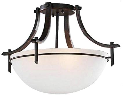 Dark Bronze 3Light Ceiling Fixture