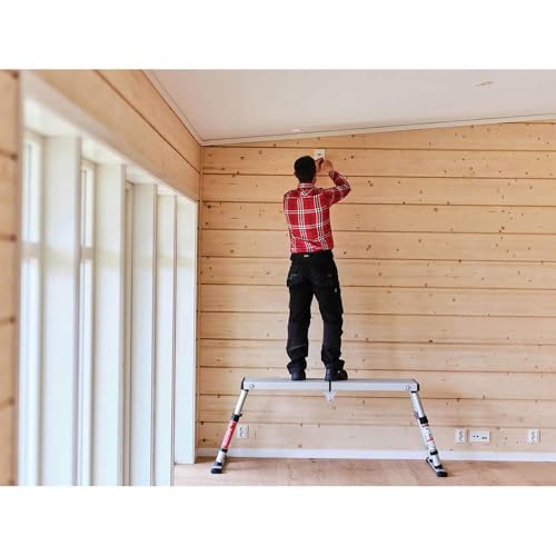 Teleskop-Plattform von TELESTEPS I 3 verstellbare Höhen 51cm, 68cm, 88cm I Solid Linie I Anti-Rutschprofil I Zertifiziertes Sicherheitsdesign I 61209-601