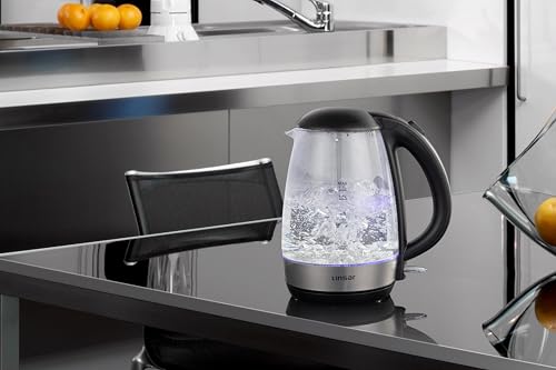 Hervidor de vidrio negro con apagado automático miniatura 4