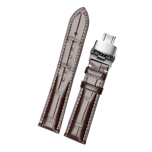 Bracelet de montre en cuir véritable ajustable de taille 13mm à 22mm de largeur