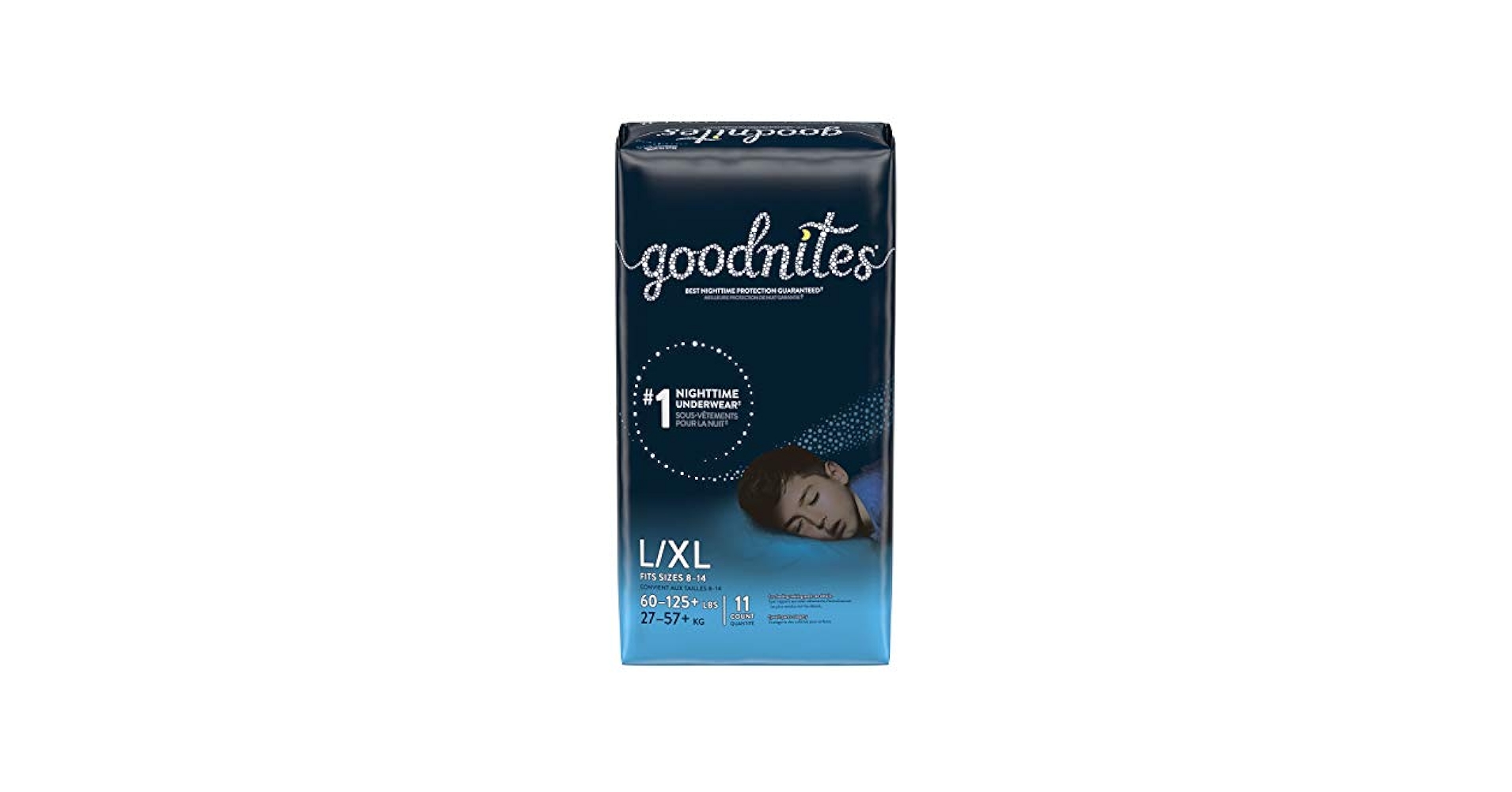 goodnites男の子用 XL12枚入 Goodnites Boys' Nighttime Bedwetting Underwear, S/M, Large