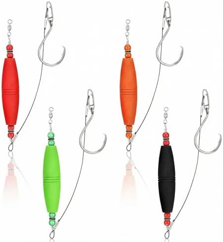 Soulchen 4 Pcs Catfish Float Rigs Fishing Bobbers 3 Inch Float Po...