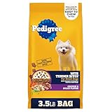 Pedigree with Tender Bites for Small Dogs Adult Dry Dog Food, Chicken and Steak Flavor, 3.5 lb. Bag