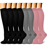 CHARMKING 8-Pack Compression Socks