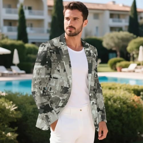 HUGS IDEA Mens Blazer Jacket for Buisness Work Slim Fit Sport Coat Suit Blazer for Party4