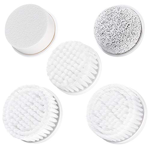 Facial Cleansing Brush Head Replacement 5PCS for PIXNOR, 7 in 1 Waterproof Body Facial Brush