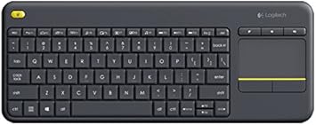 Logitech Wireless Touch Keyboard K400 PLUS Radio Transfer, PC/Mac, Keyboard RF inalámbrico teclado