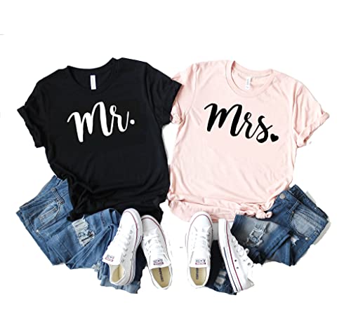 Mr and Mrs Shirts. Couples Shirts. Mr Mrs Shirts. His and Her Shirts. Honeymoon Shirts. Wedding Shirts. Hubby Shirt. Wifey Shirt. Hubby Tee