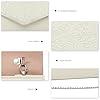 Miss Lulu Damen Clutch Tasche Geblümt Spitze Klutch Elegante Umhängetasche mit Kette Umschlag Handtasche Klein für Hochzeit Valentinstag #2