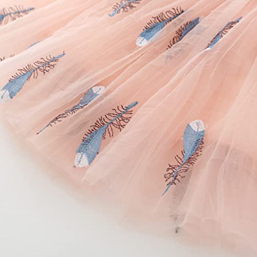 Vestido rodado para meninas, vestido de princesa moderno de verão, vestido casual para o dia das mãe