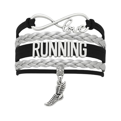 Track and Field Gift- Runner Bracelet, Running Jewelry, Adjustable Track Shoe Charm Bracelet, Hurdles, Pole Vault, Javelin, Discus, Hammer Throw, Shot Put