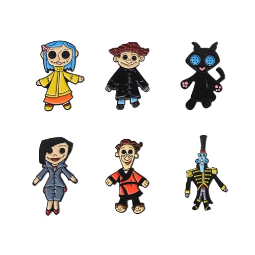 Halloween Brooch Horror Movie Inspired Enamel Pins Set for Jacket Backpack Hat Pant Accessories Halloween